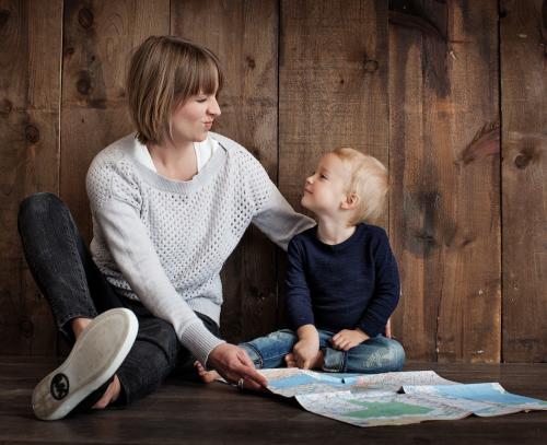 Kind met moeder Kind met moeder